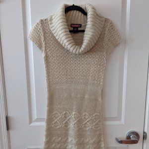 Cream Autumn Sweater Dress
